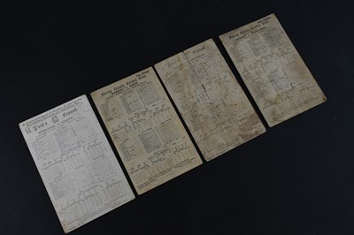 Lot 412 - CRICKET INTEREST; three pre-war match score...