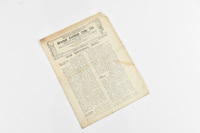 Lot 405 - ARSENAL FC INTEREST; an original football...