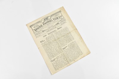 Lot 407 - ARSENAL FC INTEREST; an original football...