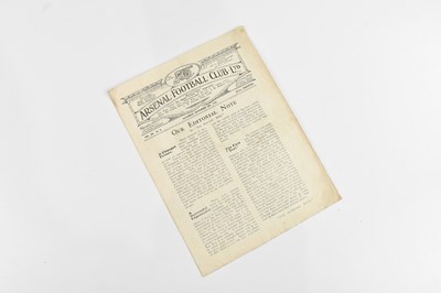 Lot 410 - ARSENAL FC INTEREST; an original football...