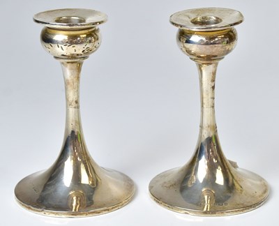 Lot 514 - A pair of George VI hallmarked silver...