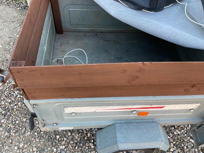 Lot 668 - An ERDE 102 trailer with spare wheel and cover.
