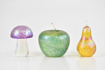 Lot 98 - GLASFORM; a pair of iridescent glass...