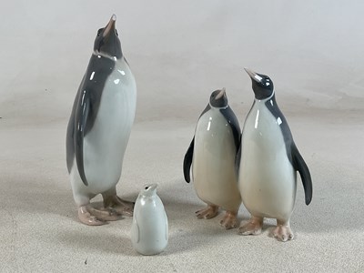 Lot 223 - ROYAL COPENHAGEN; agroup of porcelain models...