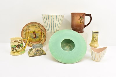 Lot 641 - Eight items of decorative pottery including a...