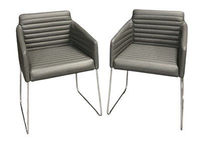 Lot 45 - ALLERMUIR; a pair of modern contemporary grey...