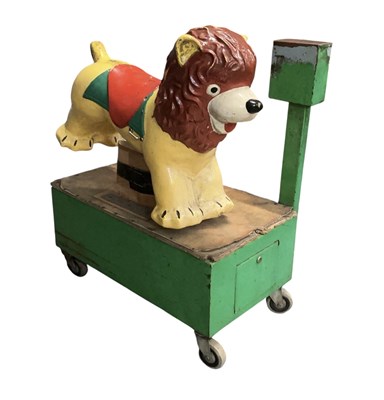 Lot 290 - A 1950s/60s coin operated circus ride-on lion...