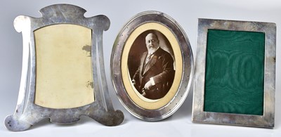 Lot 519 - Three hallmarked silver photograph frames,...