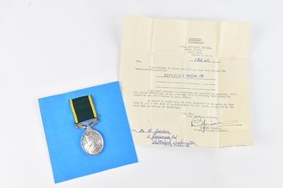 Lot 565 - A Territorial Efficiency Medal awarded to...
