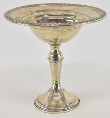 Lot 1045 - A weighted sterling silver footed comport,...