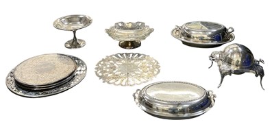 Lot 1003 - A quantity of assorted silver plated items...