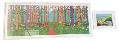Lot 254 - DAVID HOCKNEY (born 1937); print, 'The Arrival...