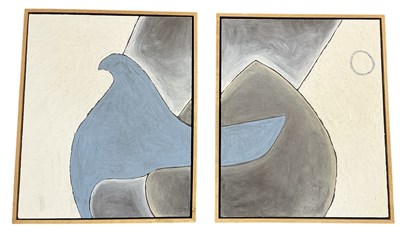 Lot 211 - UNATTRIBUTED; a pair of modern contemporary...