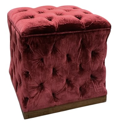 Lot 38 - ANDREW MORGAN SOFAS; a modern contemporary red...