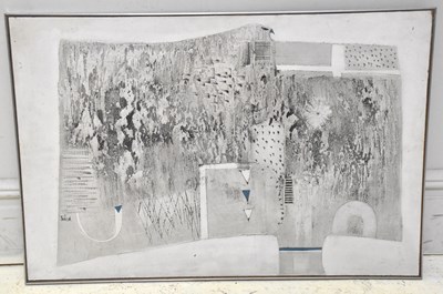 Lot 107 - JACKSON; oil on board, abstract bird, signed...