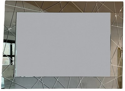 Lot 52 - A modern contemporary rectangular bevelled...