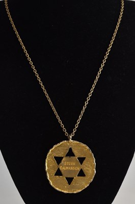 Lot 1030 - GEORGES WEIL; a 1971 hallmarked silver gilt...