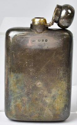 Lot 528 - A Victorian hallmarked silver hip flask with...