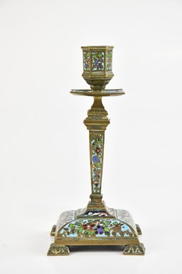 Lot 1427 - A late 19th century French champleve enamel on...