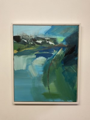 Lot 307 - VICKY EMBY; acrylic on canvas, 'Sharpham',...