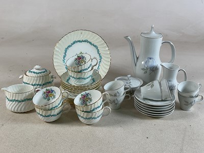 Lot 275 - MINTON: a part teaset in the 'Ardmore' pattern,...