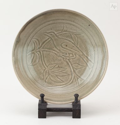 Lot 262 - JAMES WALFORD (1913-2003); a stoneware dish...