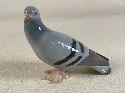 Lot 269 - BING & GRONDAHL; a porcelain model of a pigeon,...