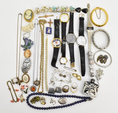 Lot 1514 - A group of mixed costume jewellery including...