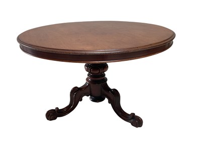 Lot 1169 - A Victorian mahogany breakfast table with...