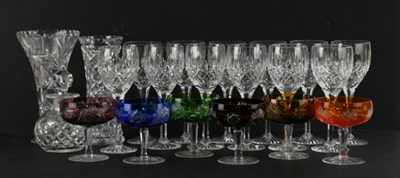 Lot 333 - STUART CRYSTAL; a set of twelve wine glasses,...