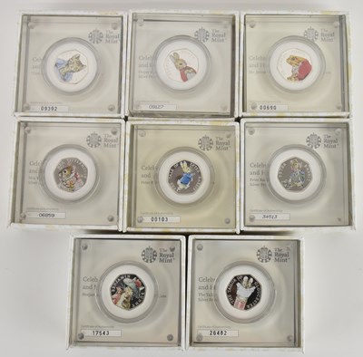 Lot 1584 - THE ROYAL MINT; eight boxed presentation 50p...