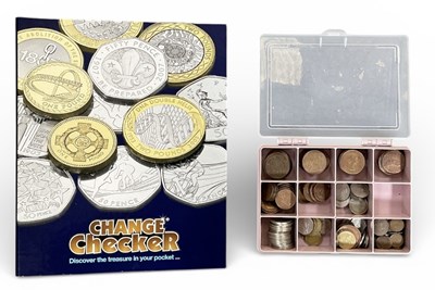 Lot 1590 - CHANGE CHECKER; fifty-four collectable 50p...