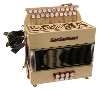 Lot 371 - CASTAGNARI; a modern light oak cased 'Tommy'...