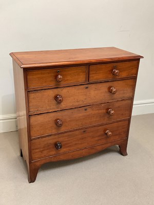 Lot 1122 - An early 19th century mahogany chest of two...