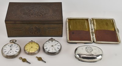 Lot 1080 - A Victorian hallmarked silver cased open face...