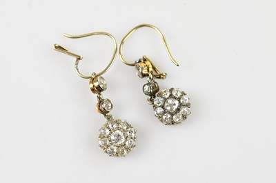 Lot 244 - A near pair of 19th century diamond set...