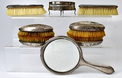 Lot 539 - A set of George VI hallmarked silver and...