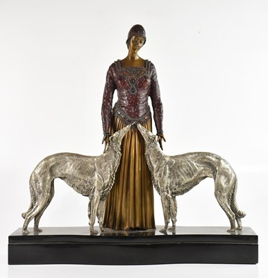 Lot 153 - AFTER DEMETRE CHIPARUS; an Art Deco style...