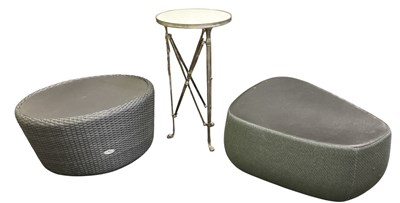Lot 35 - MOROSO; a modern Italian black leather and...