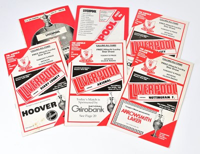 Lot 475 - LIVERPOOL FC: a quantity of programmes, dating...