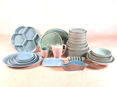 Lot 281 - POOLE POTTERY; a quantity of 'Twintone'...