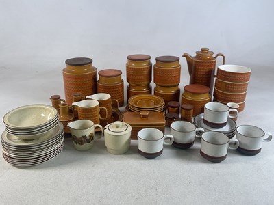Lot 249 - HORNSEA POTTERY; a quantity of 'Saffron'...