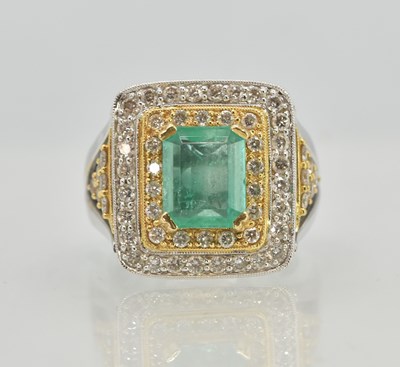 Lot 1172 - A large and impressive 18ct yellow and white...
