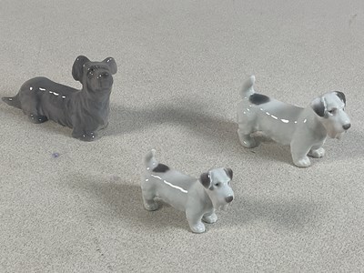 Lot 265 - BING & GRONDAHL; three porcelain models of...