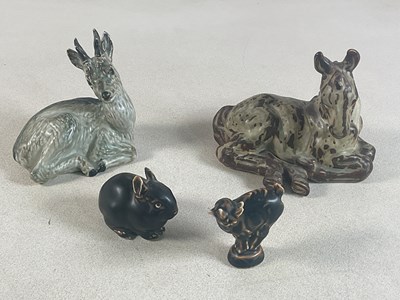 Lot 219 - ROYAL COPENHAGEN; stoneware models comprising...