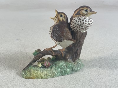 Lot 263 - ROYAL CROWN DERBY; a porcelain bird figure...