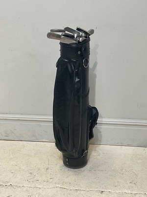 Lot 438A - A collection of fifteen golf clubs including...