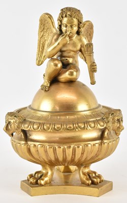 Lot 689 - A mid to late 19th century French gilt bronze...