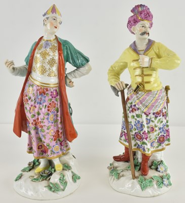 Lot 571 - Two 18th/19th century Continental porcelain...