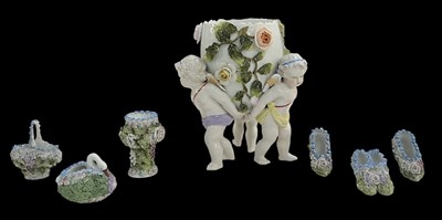 Lot 640 - An early 20th century Continental floral...